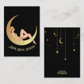  Moon Earring Kaart Visitekaartje (Voorkant / Achterkant)