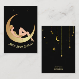 Moon Earring Kaart Visitekaartje