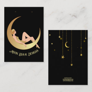  Moon Earring Kaart Visitekaartje