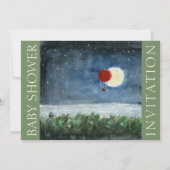 Moon Eclipse Baby shower Uitnodigen Kaart (Achterkant)