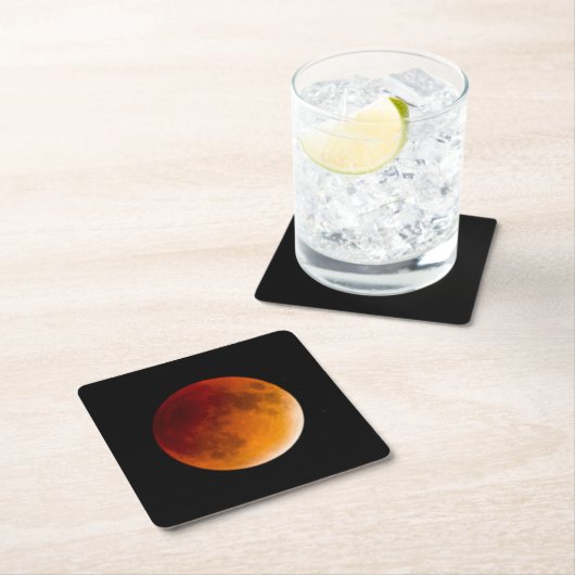 Moon Eclipse Blood Moon | Mendota Heights Kartonnen Onderzetters (Insitu)