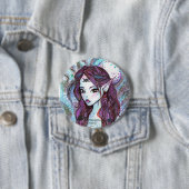 Moon Elf Pin Ronde Button 7,6 Cm (In situ)