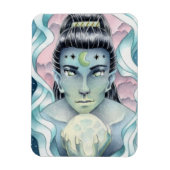 Moon Elf Waterverf Magneet (Verticaal)