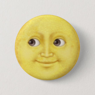 Moon Emoji Ronde Button 5,7 Cm