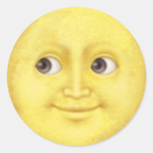 Moon emoji sticker (Voorkant)