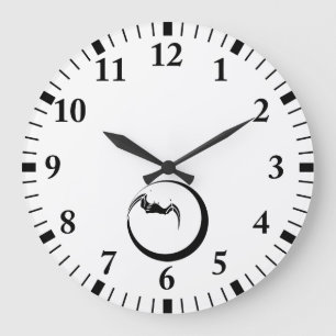 Moon en bat grote klok