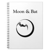 Moon en bat notitieboek (Voorkant)