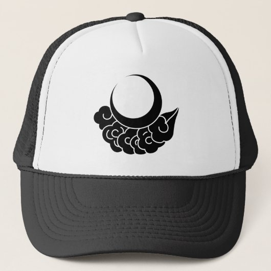 Moon en cloud trucker pet (Voorkant)
