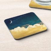 Moon en Cloudscape Bier Onderzetter (Linkerzijde)