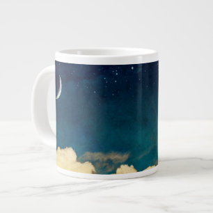 Moon en Cloudscape Grote Koffiekop