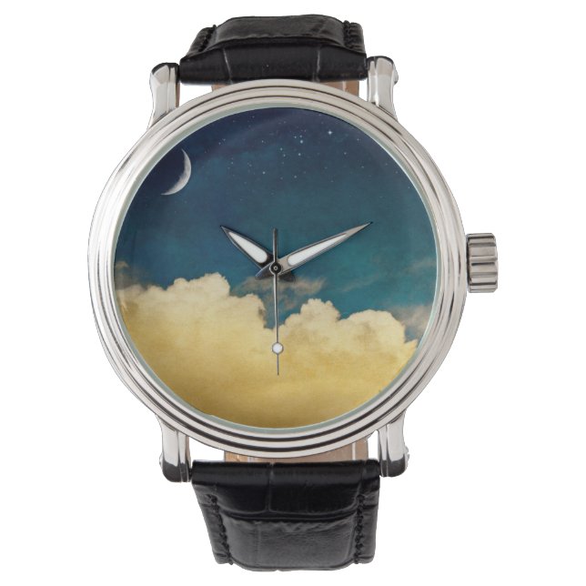 Moon en Cloudscape Horloge (Voorkant)