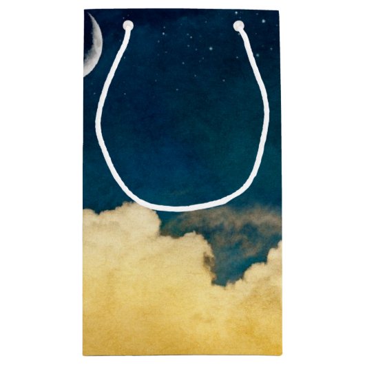 Moon en Cloudscape Klein Cadeauzakje (Achterkant)