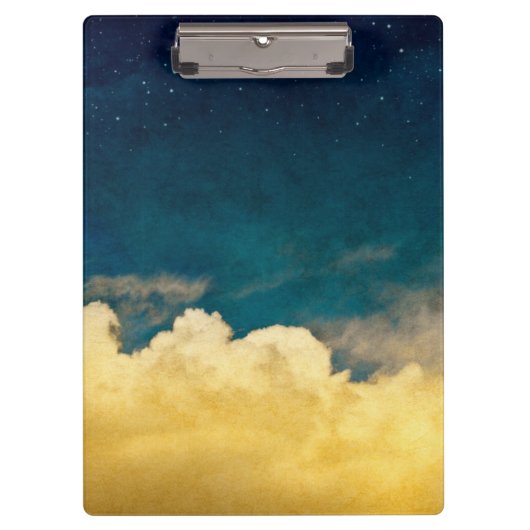 Moon en Cloudscape Klembord (Voorkant)