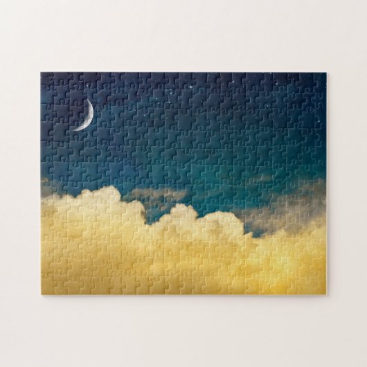 Moon en Cloudscape Legpuzzel (Horizontaal)