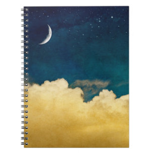 Moon en Cloudscape Notitieboek