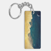 Moon en Cloudscape Sleutelhanger (Voorkant Links)