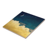 Moon en Cloudscape Tegeltje (Zijkant)