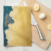 Moon en Cloudscape Theedoek (Quarter Fold)