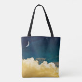 Moon en Cloudscape Tote Bag (Achterkant)