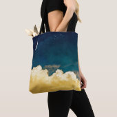 Moon en Cloudscape Tote Bag (Dichtbij)