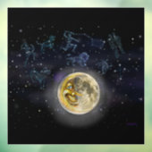 Moon en Constellations Raamsticker (Vel 3)