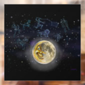 Moon en Constellations Raamsticker (Vel 2)