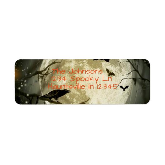 Moon en Crow Etiket (Voorkant)