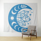 MOON EN CRYSTALEN WANDKLEED (In Situ (horizontaal))