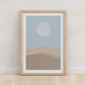 Moon en Desert Poster