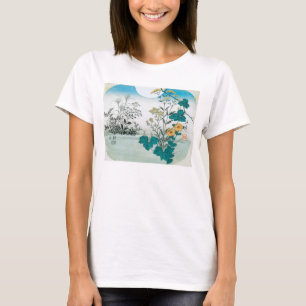 Moon en Flowers T-shirt
