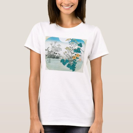 Moon en Flowers T-shirt (Voorkant)