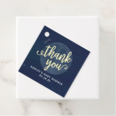 Moon en Koe Favor Tag Bedankjes Labels (In situ)