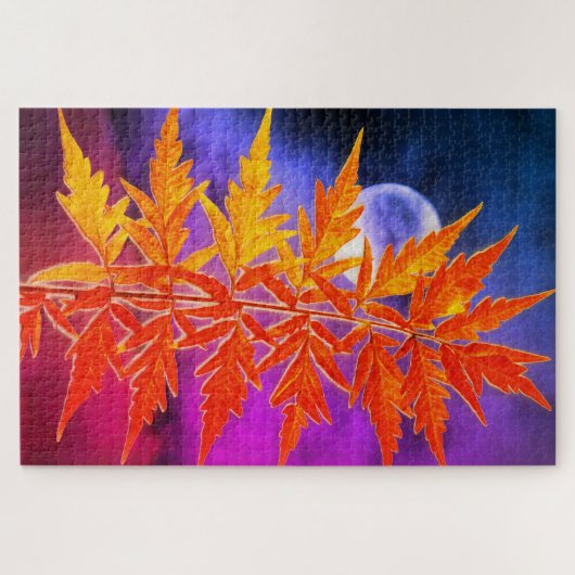 Moon en Leaf Puzzle Legpuzzel (Horizontaal)