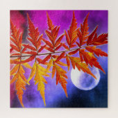 Moon en Leaves Legpuzzel (Horizontaal)