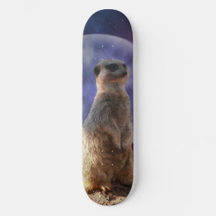 Moon en Meerkat, skateboard, volledig Persoonlijk Skateboard