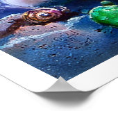 Moon en Mermaid Poster (Hoek)