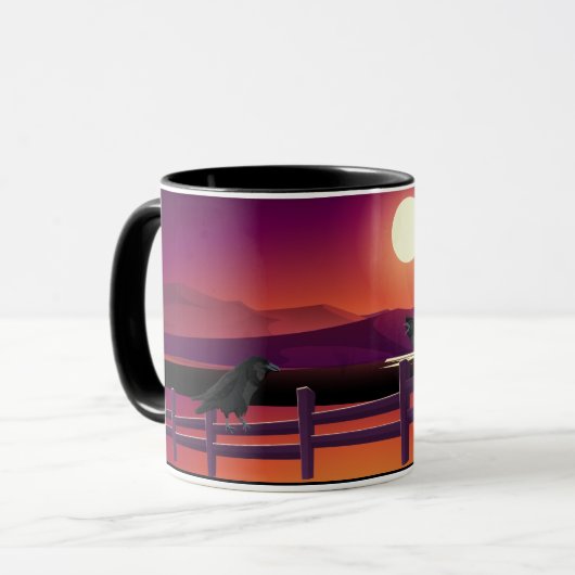 Moon en Ravens Mok (Voorkant links)