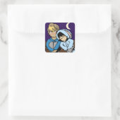 Moon en Rest sticker (Tas)