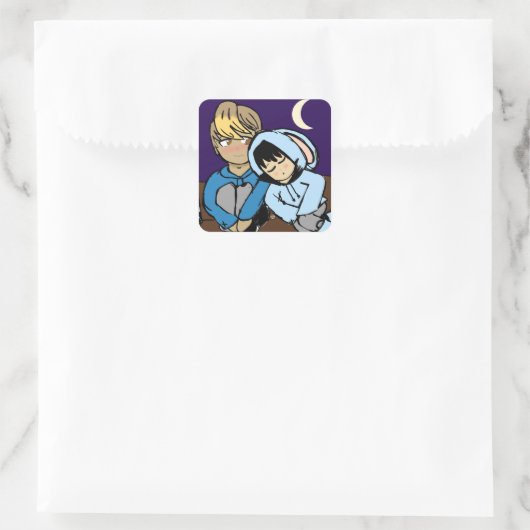 Moon en Rest sticker (Tas)