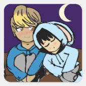 Moon en Rest sticker (Voorkant)