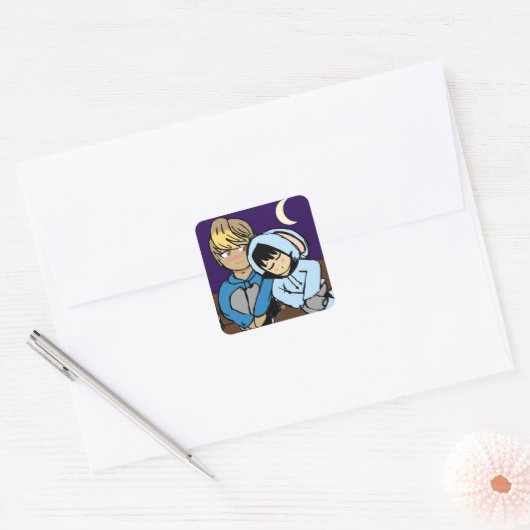 Moon en Rest sticker (Envelop)