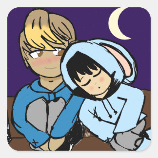 Moon en Rest sticker