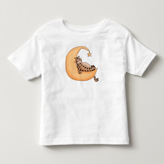 Moon en Star Cat Kinder Shirts (Voorkant)