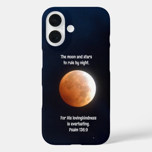 Moon en Star sluiten Bijbelvers telefoonhoesje Case-Mate iPhone Case (Achterkant)