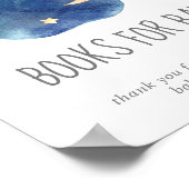 Moon en Stars Baby shower Books for Baby Sign Poster (Hoek)