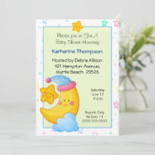 Moon en Stars Baby Shower-uitvindingen Kaart (Staand voorkant)