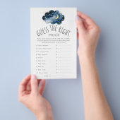 Moon en Stars raden het juiste prijsspel Flyer (Hand)