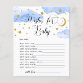 Moon en Stars Wishes for Baby Card (Voorkant)