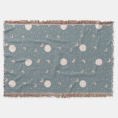 Moon en sterren - blauw deken (Voorkant)