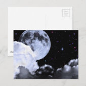 Moon en sterren briefkaart (Voorkant / Achterkant)